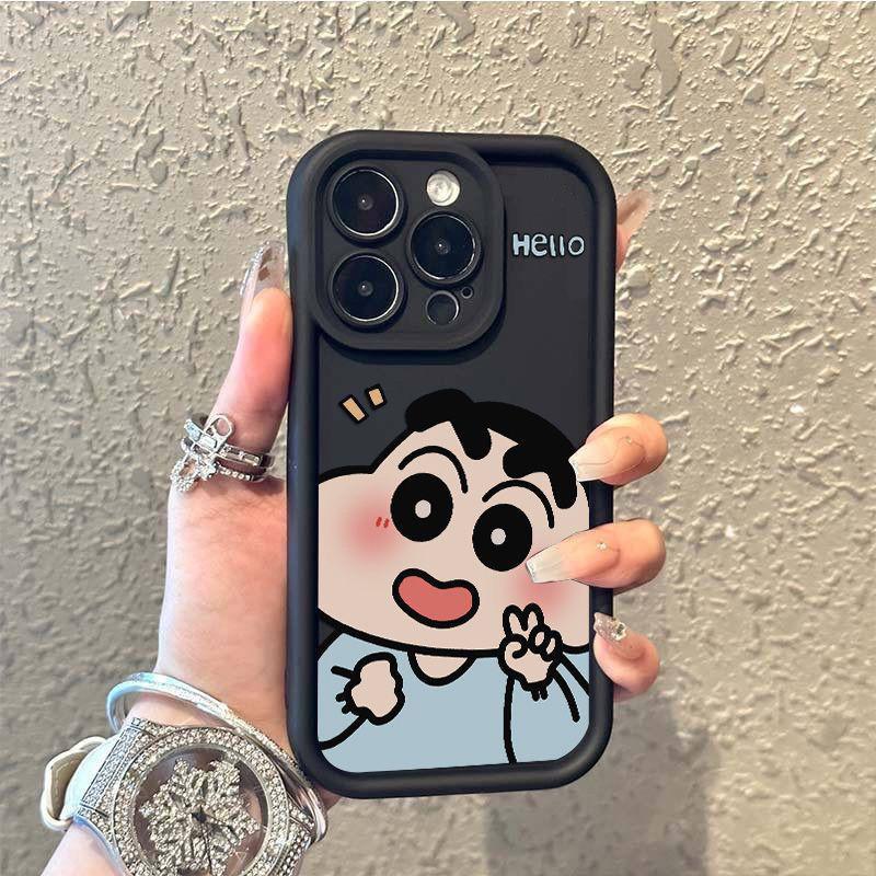 Cartoon Charm Case For Apple IPhone Series Black