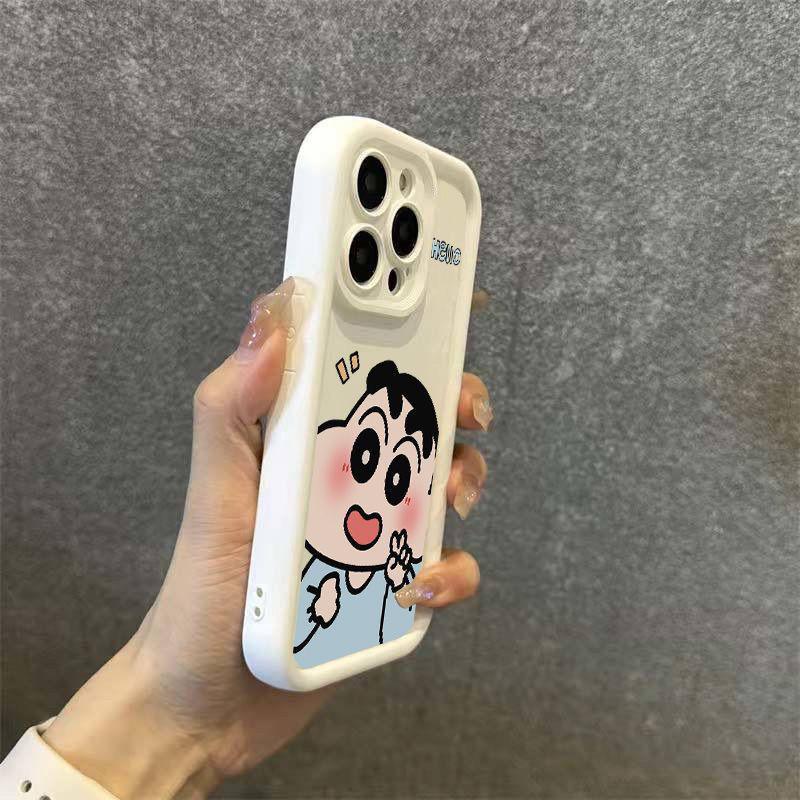 Cartoon Charm Case For Apple IPhone Series White